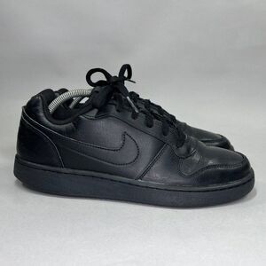 Nike Men's Size 10 Ebernon Triple Black Low Sneakers